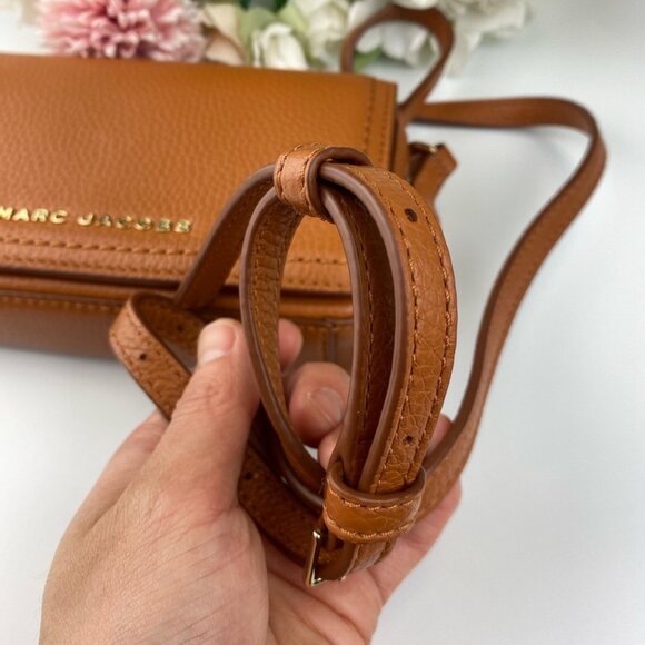 Marc Jacobs H107L01FA21 Groove Pebbled Leather Mini Shoulder Bag, Smoked Almond - Picture 8 of 9
